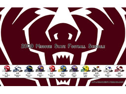 2009 Football Schedule - Bear Logo